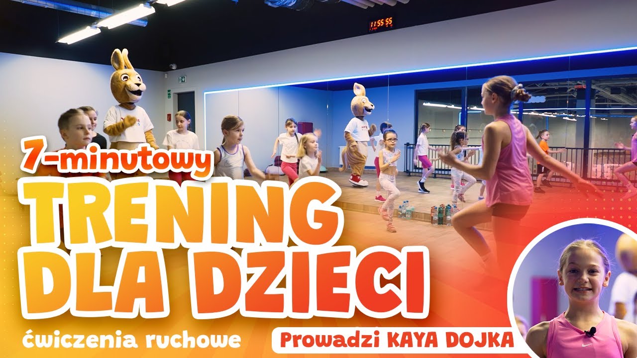7-minutowy TRENING DLA DZIECI #2 | ćwiczenia ruchowe