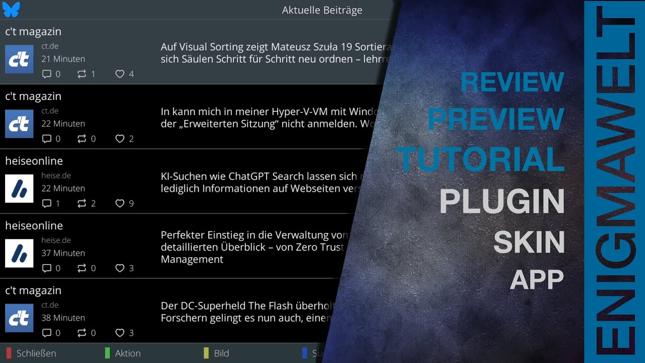 BLUE - Bluesky Client Plugin | Deutsch