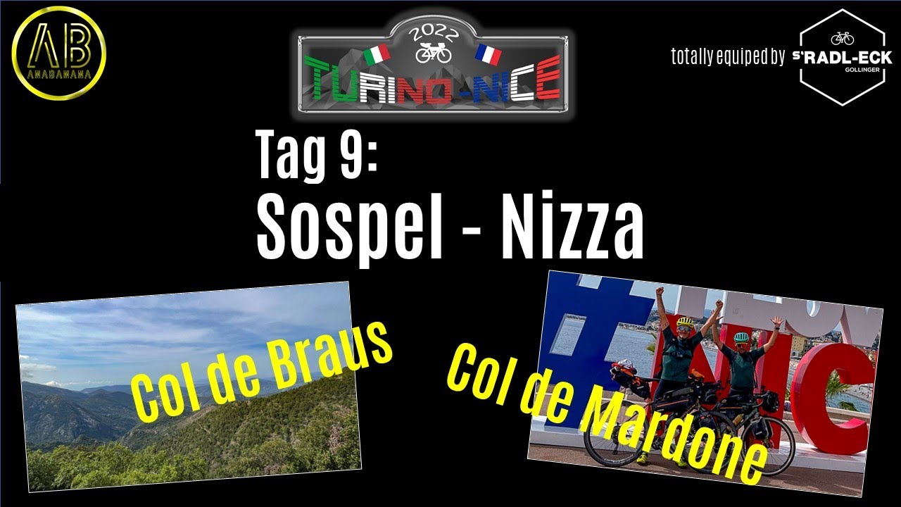 Tag 9 Bikepacking: Turin nach Nizza --- Sospel - Nizza (Turino Nice Rally)