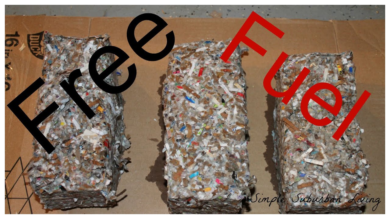 Free Fuel for Your Fire - Making and using paper briquettes for fuel