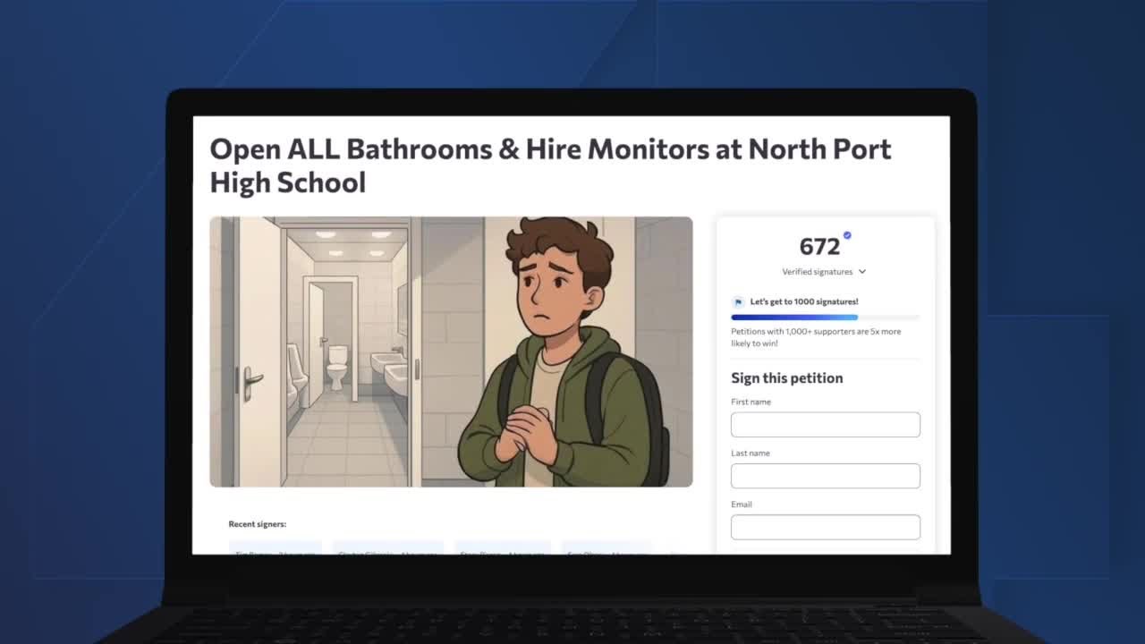 'Ridiculous:' Petition calls on North Port High School to unlock bathrooms