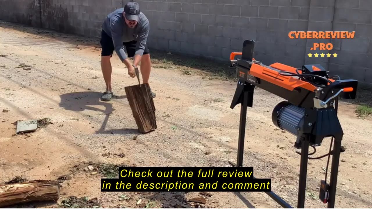 Review WEN 56207 6.5-Ton Electric Log Splitter with Stand