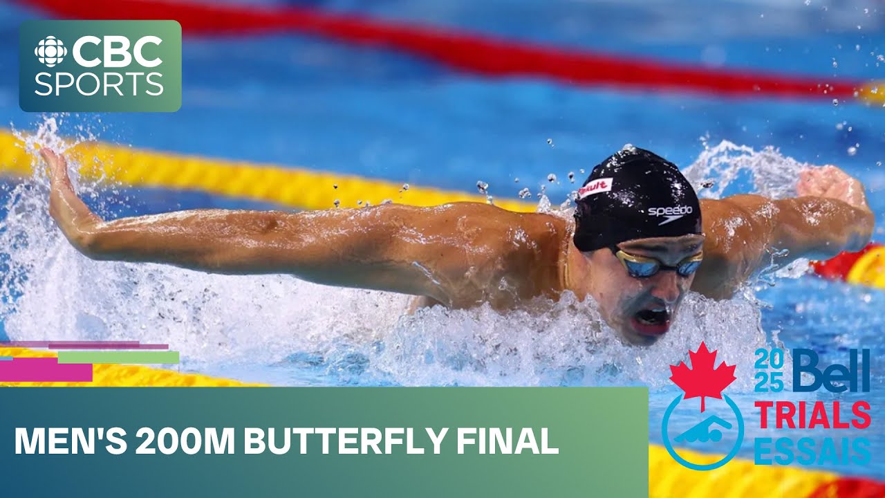 Ilya Kharun wins men's 200m butterfly final at Bell Canadian Swimming Trials | #CBCSports