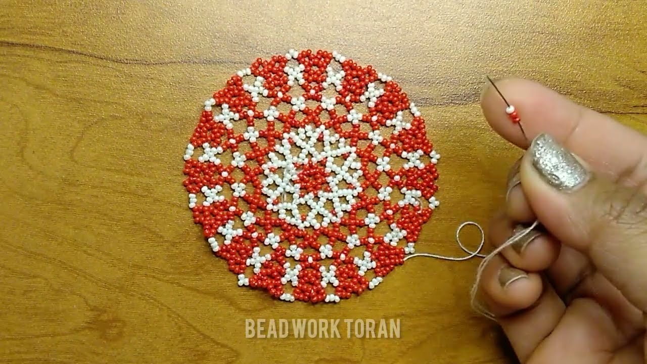 મોતી નો રૂમાલ|| beaded rumal || bead handkerchief||#beadworktoran