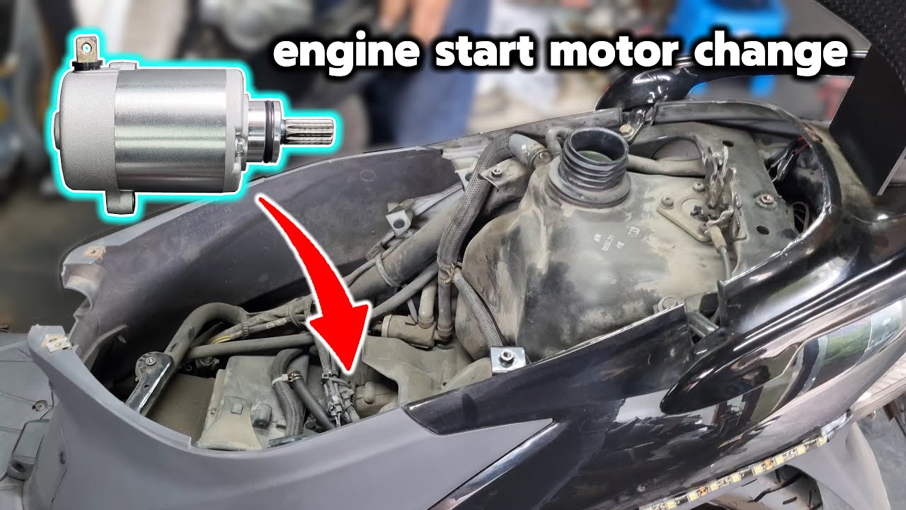 Замена стартера на мотоцикле Suzuki Address 125