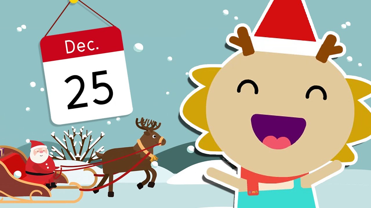 It's Christmas! (What's the Date Today?) | Wormhole English - Songs for Kids