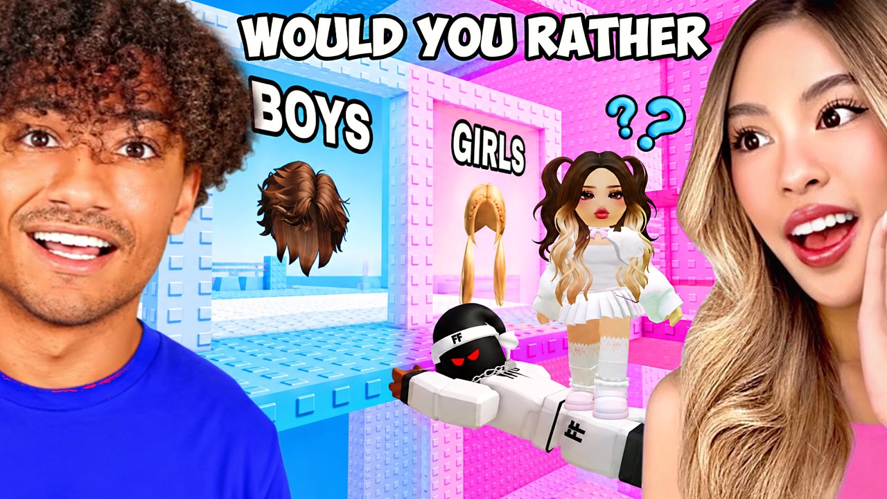 ROBLOX WOULD YOU RATHER: TEAMWORK OUTFIT TOWER (OBBY)