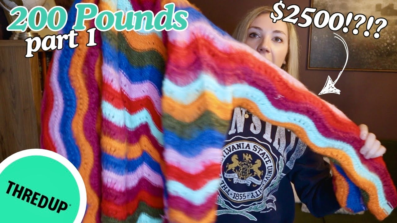 ThredUp 200 Pound Mixed Clothing Rescue Box - Part 1 - Ummm Did I Get a $2500 Item!?!?
