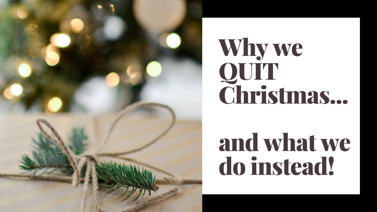 Why We Quit Christmas (and what we do now!) ♥ Heavenly Minded Homemaker