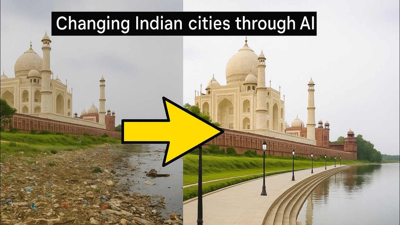 India&rsquo;s Urban Transformation with AI &ndash; Before & After