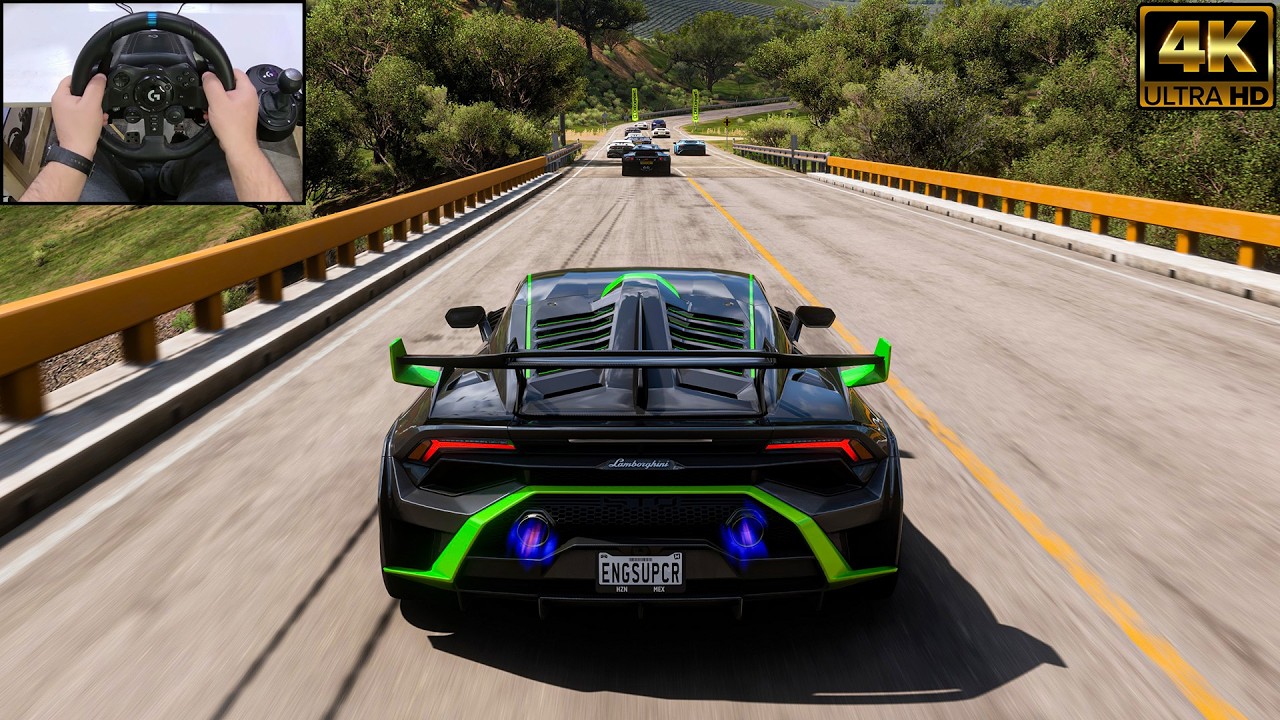 LAMBORGHINI HRUACAN STO VS Hypercars - Forza Horizon 5 | Logitech G923 Steering Wheel