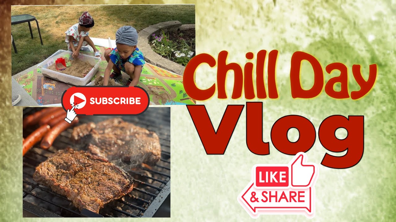 😁 WEEKDAY CHILL VLOG | WATCH US BBQ STEAK 🥩 