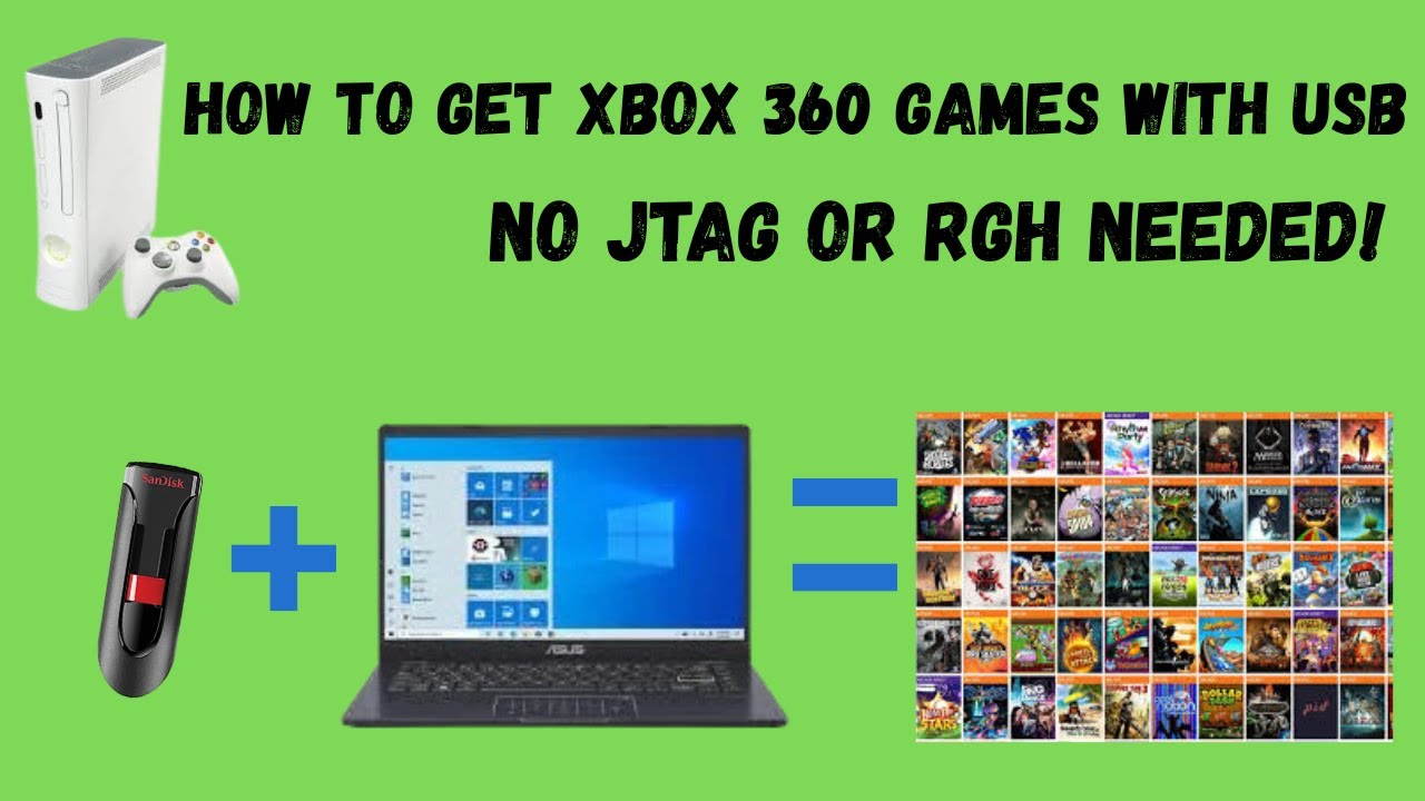 How to download Xbox 360 games to USB! No Moddes console required!