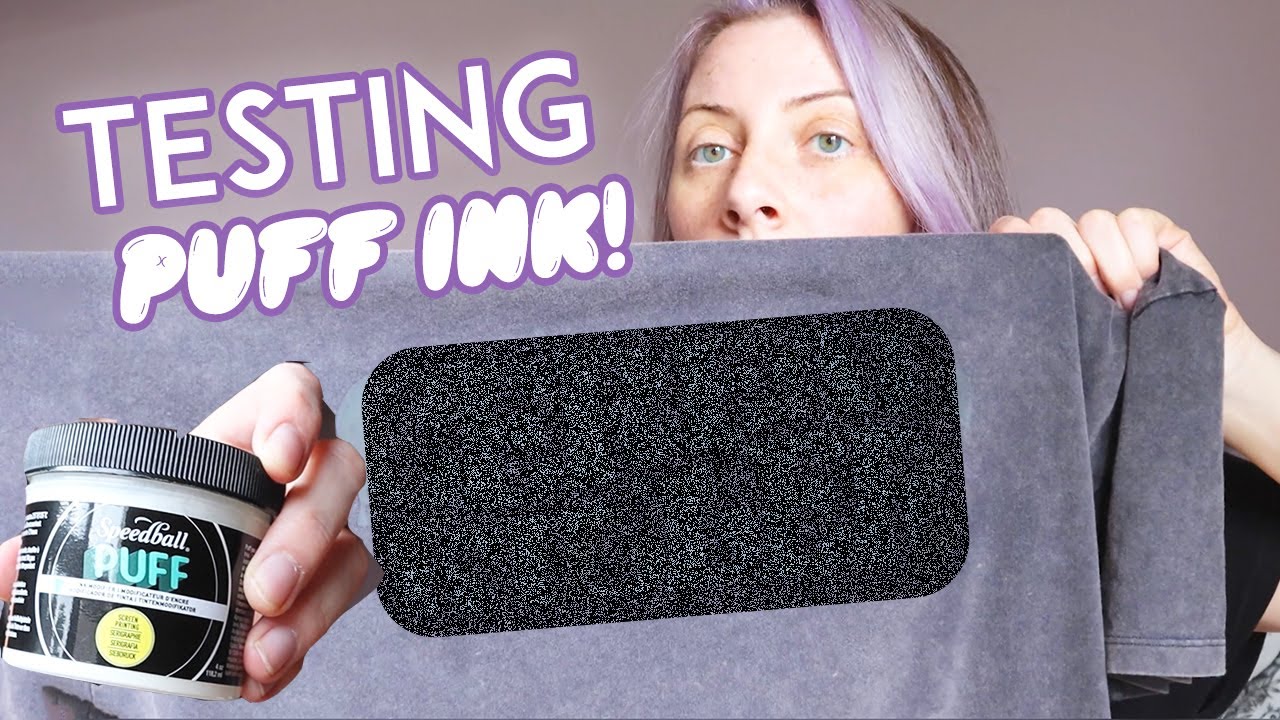 Trying Speedball Puff Screen Printing Ink