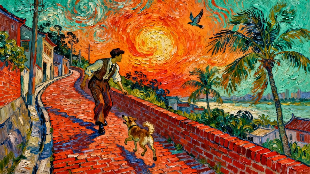 Visual Poems | Chen Cheng-Po: The Asian Van Gogh | Sunset at Tamsui