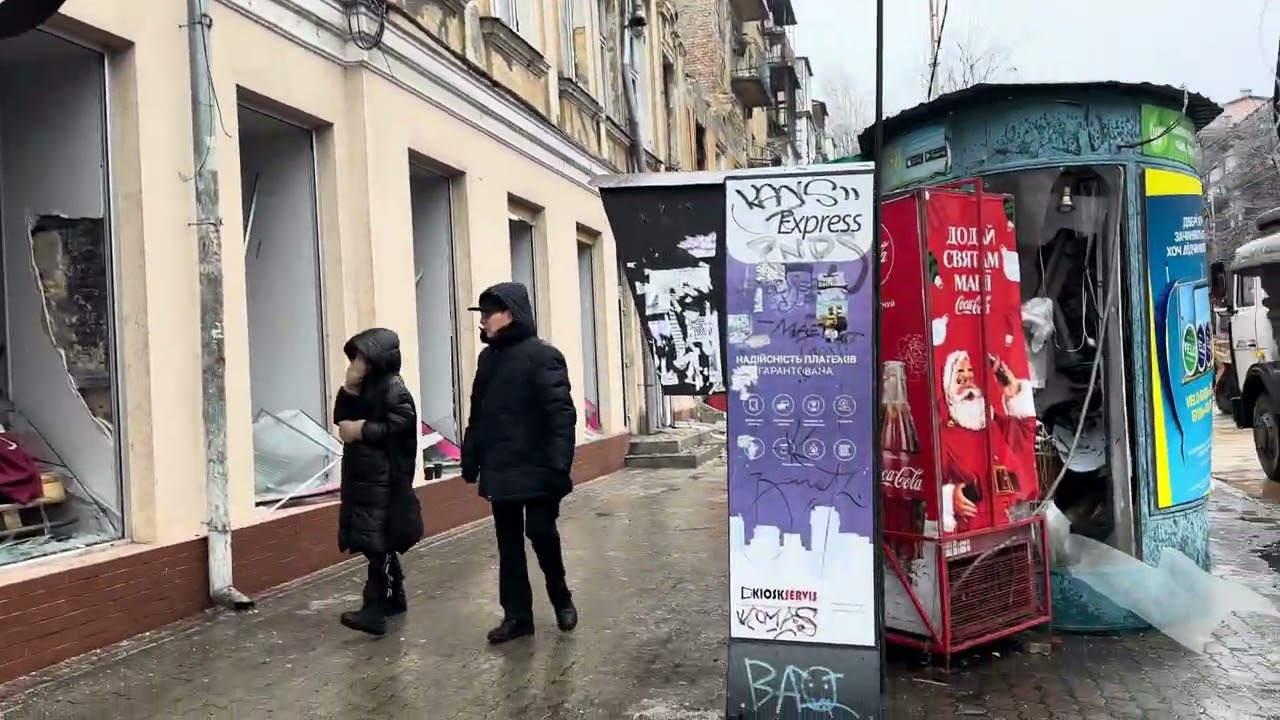 Одесса 27.01.2026. Ночь была тяжелая😭. В центре города много разрушений.