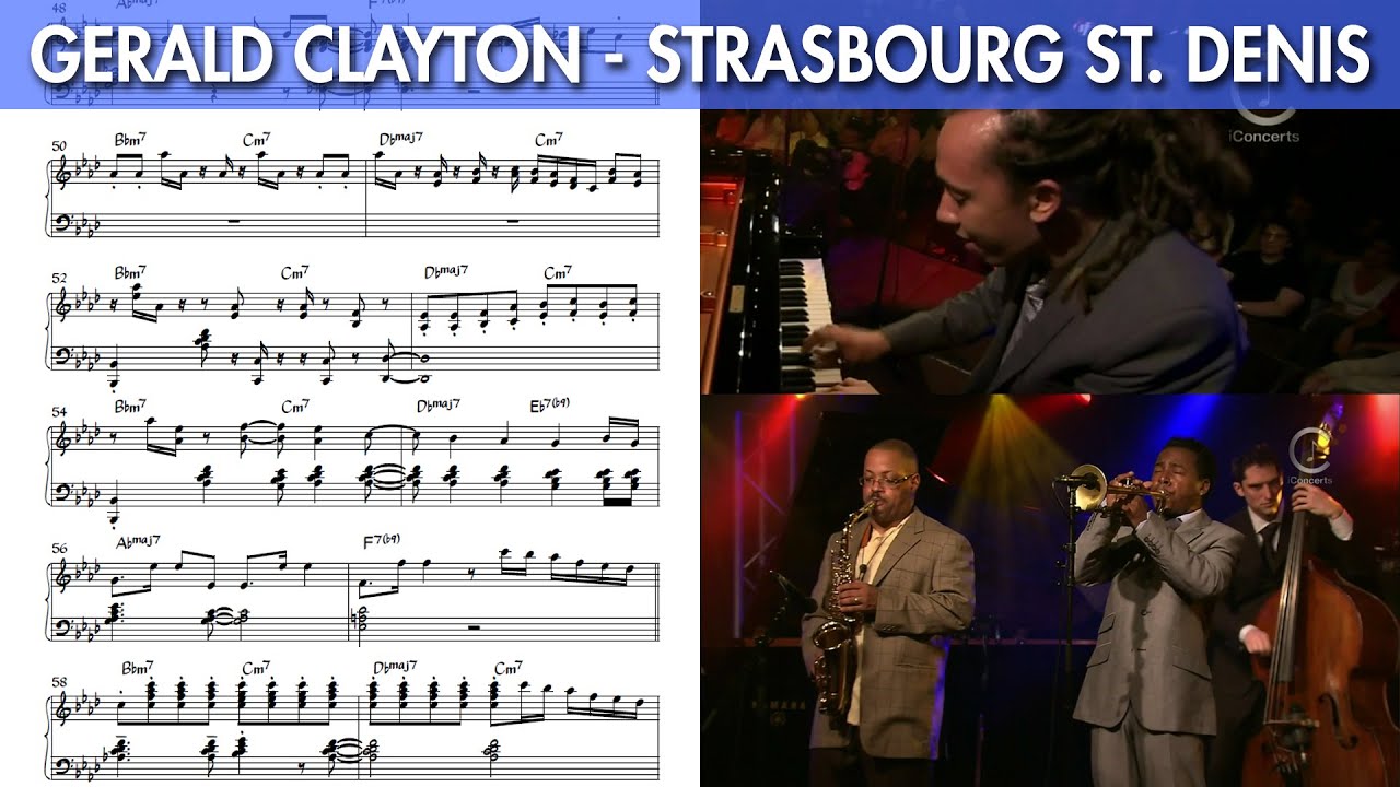 Gerald Clayton - Strasbourg St. Denis LIVE Piano Solo Transcription - Roy Hargrove Quintet