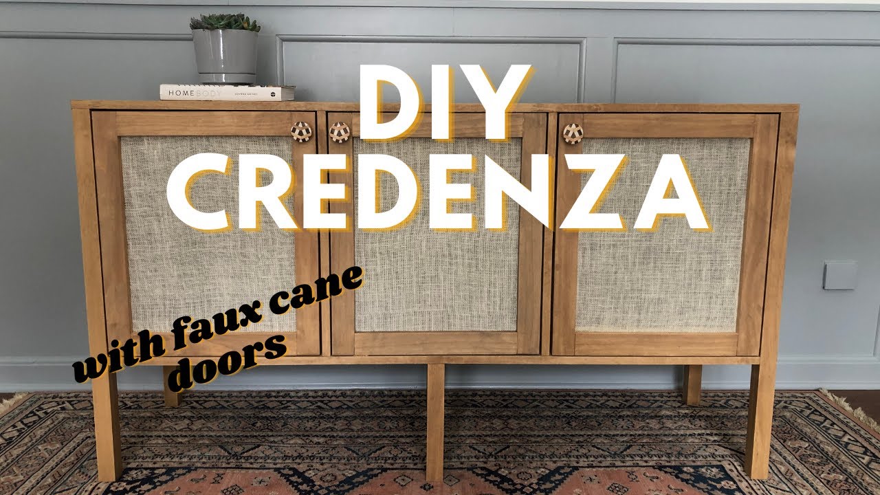 DIY Credenza With Faux Cane Doors | How To