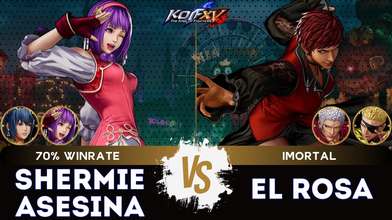 KOF XV ▰ SHERMIE ASESINA (Shermie/Athena/Leona) 🆚 EL ROSA (O.Yashiro/Vice/Rámon)🎞️Replay Match