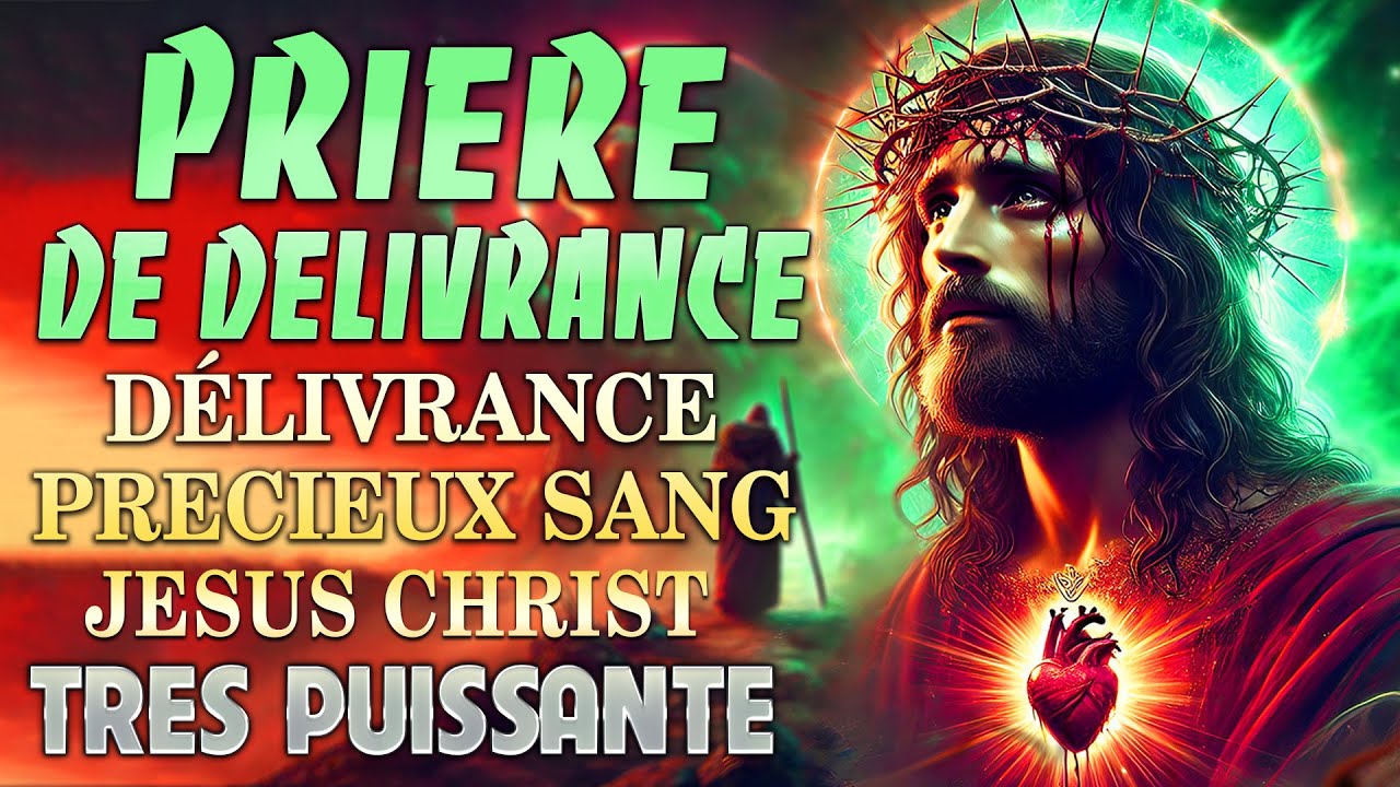 PRIÈRE de DÉLIVRANCE Par Le PRÉCIEUX SANG de JÉSUS 🩸 Guérison et Délivrance