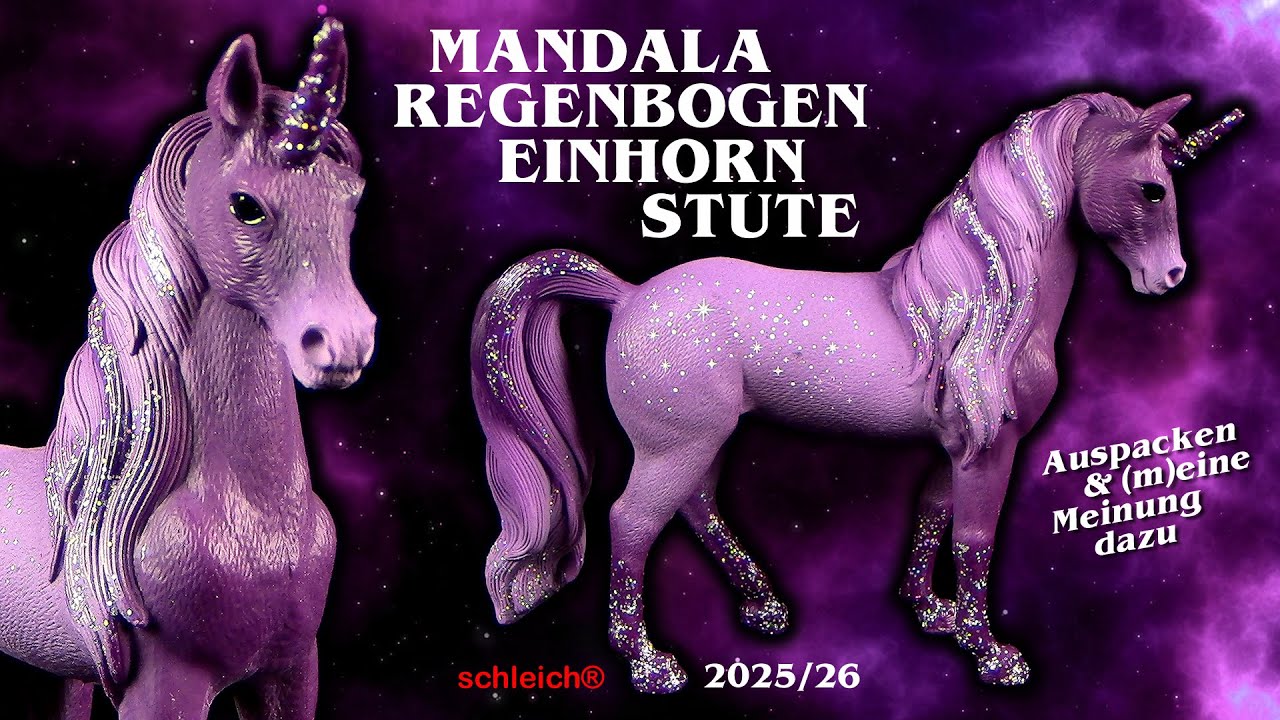 Schleich ® Galaxy Regenbogen Einhorn Stute / Galaxy Rainbow Unicorn Mare 70842 - Review