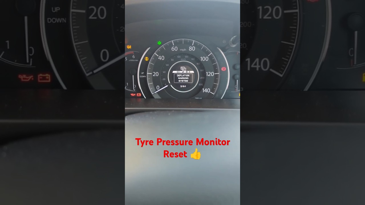 Сброс индикатора давления в шинах TPMS на Honda CRV MK4 #honda #diy #automobile #shorts 👍