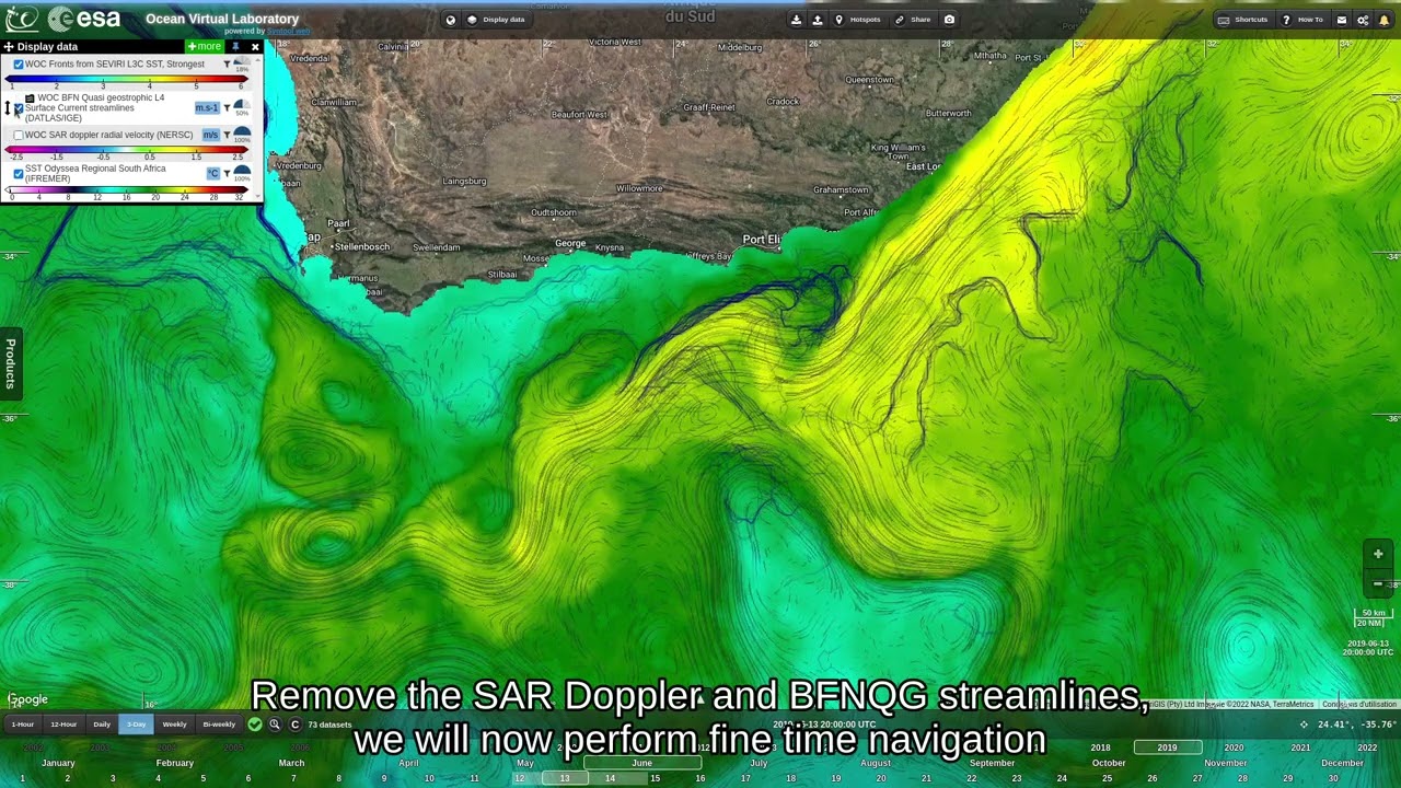 Ocean Virtual Lab portal Tutorial #5: How to play with time and timespan