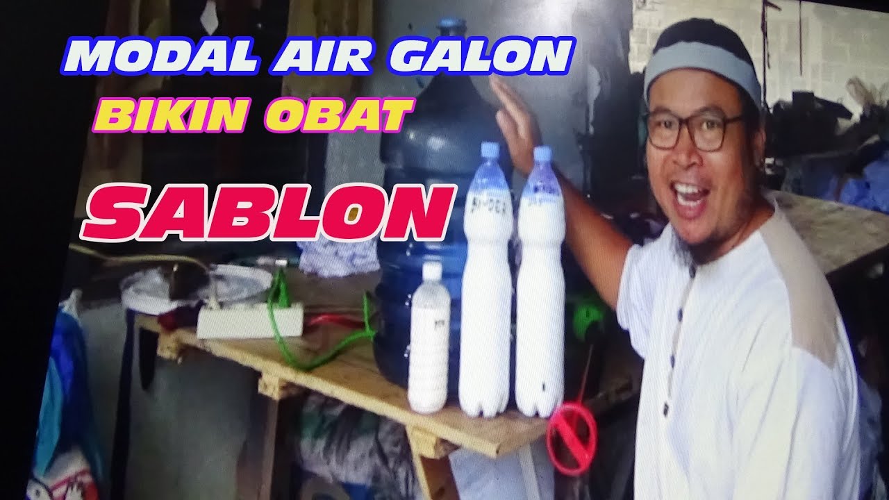 CARA BIKIN OBAT SABLON FANCI DENGAN AIR