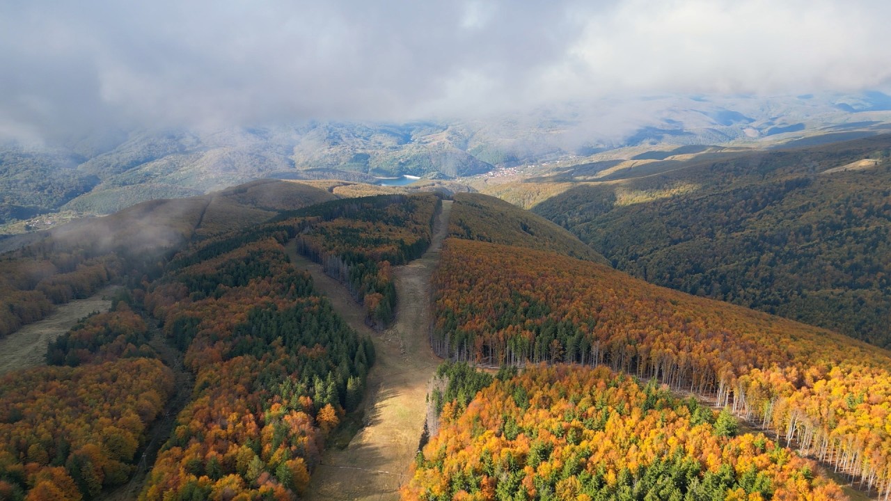 Wild Romania: Aerial Journey over Semenic National Park, Lake Văliug & Gărâna Village | 4k Drone