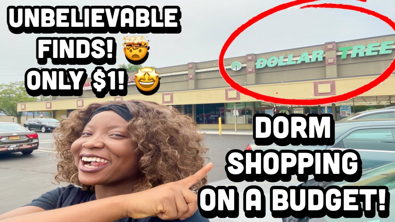 VLOG: College Dorm Shopping on a BUDGET: Dollar Tree Edition|Save Money While Dorm Shopping|Peace A.