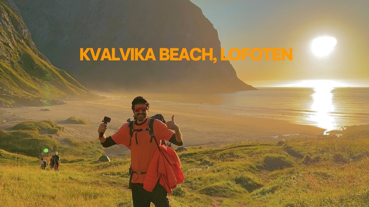 خيمت علي شاطئ معزول  في شمال النرويج | Kvalvika Beach 🇳🇴