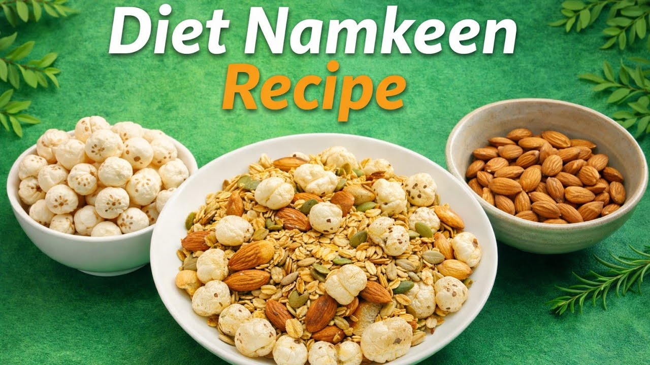 Diet Namkeen Recipe | Healthy and tasty | diet snack for weightloss @Deepascookdiary