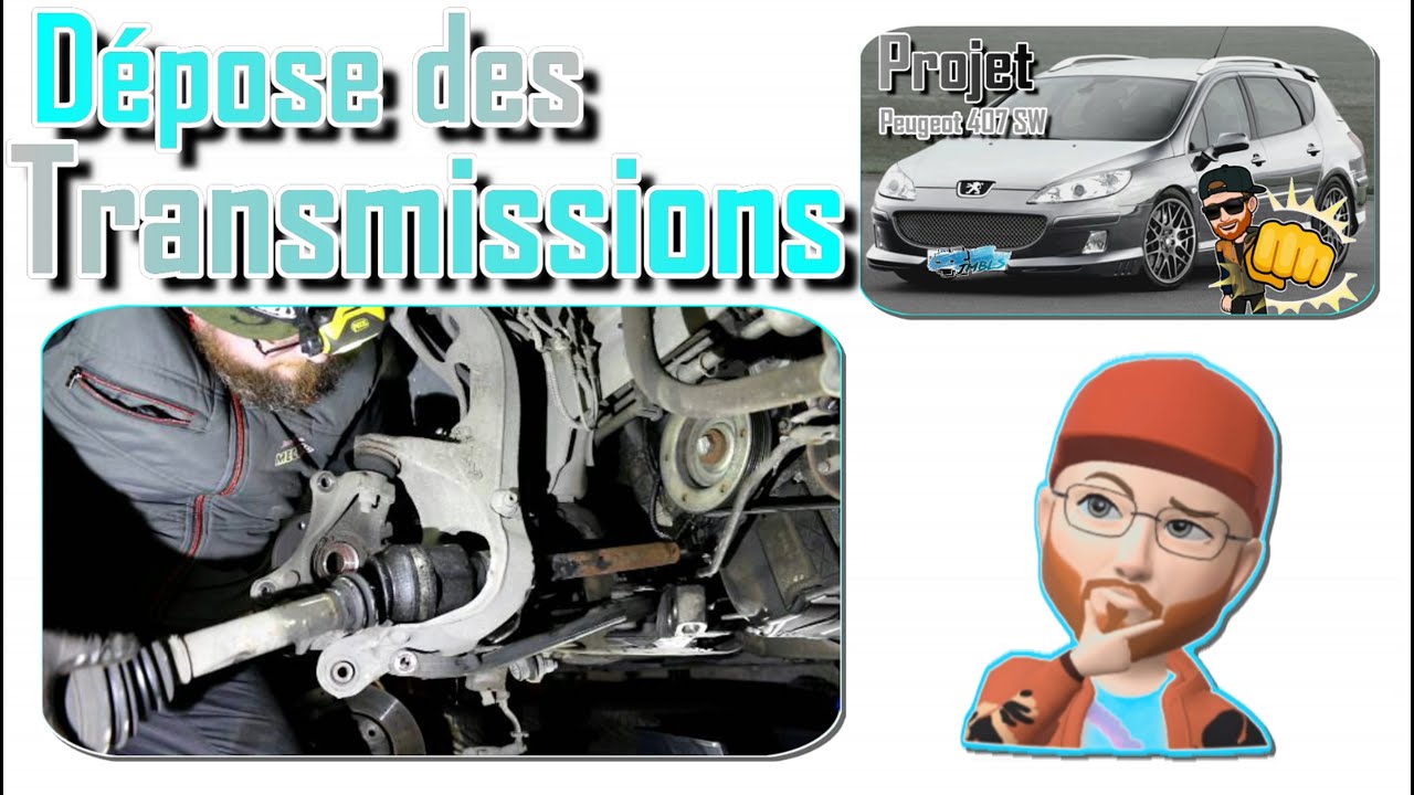 Comment déposé des transmissions sur la Peugeot 407/Citroën C5