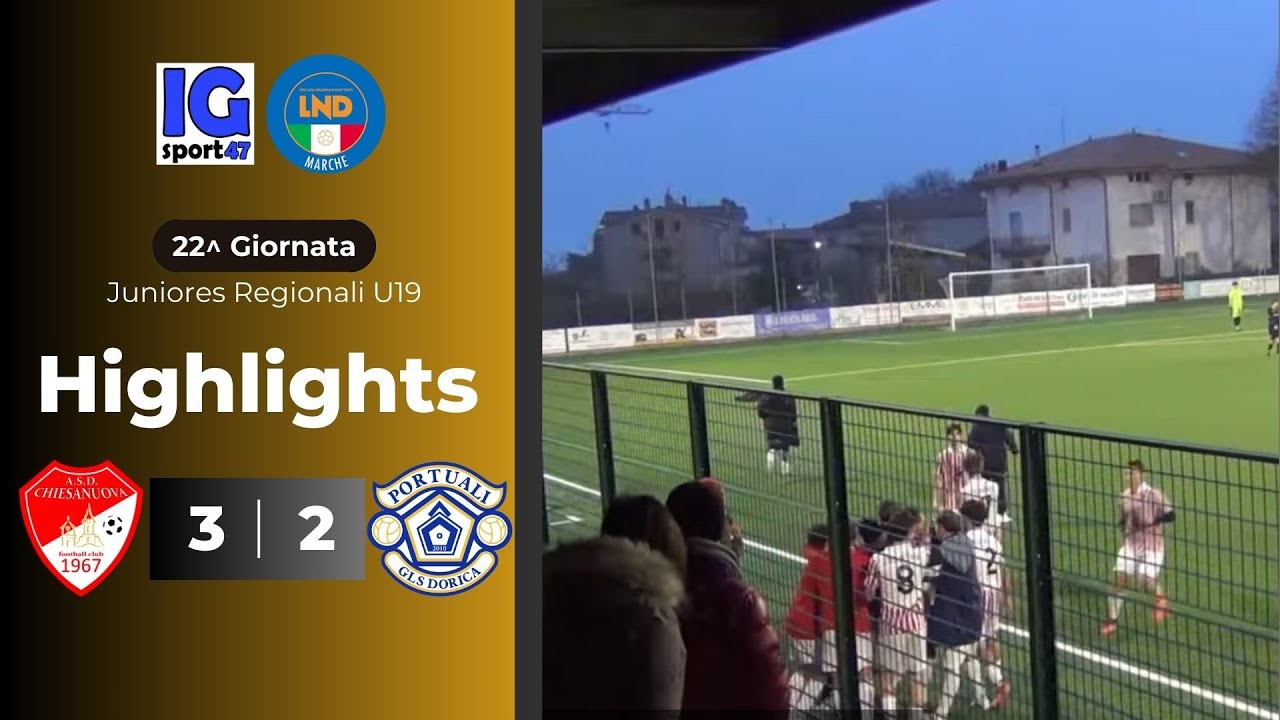 Chiesanuova - Portuali Dorica 3-2 (Juniores Regionali U19 Girone B)