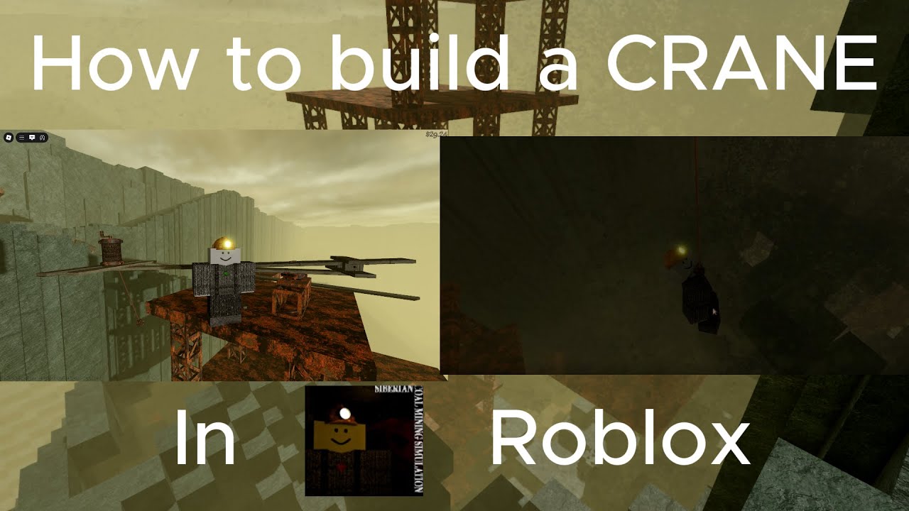 How to build a working CRANE in Siberian Coal Mining Simulation | Roblox