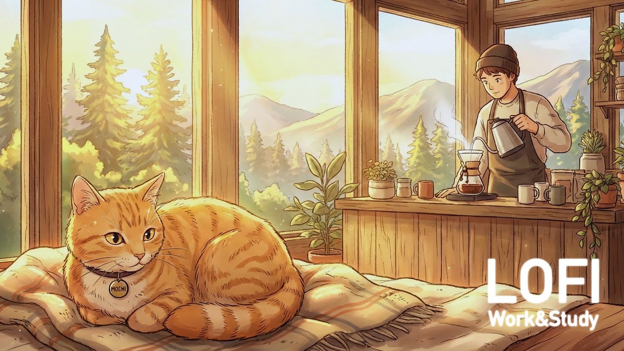 Keep Going. 💾 Deep Focus 90s Synthpop Lofi | Study & Work Motivation with Mochi