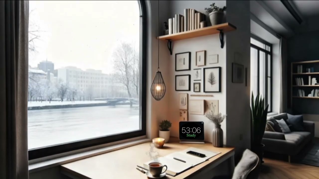 1h Lofi with Relax Jazz music readig working or | Study with me 60 min deep Focus music  🎶📚🖊