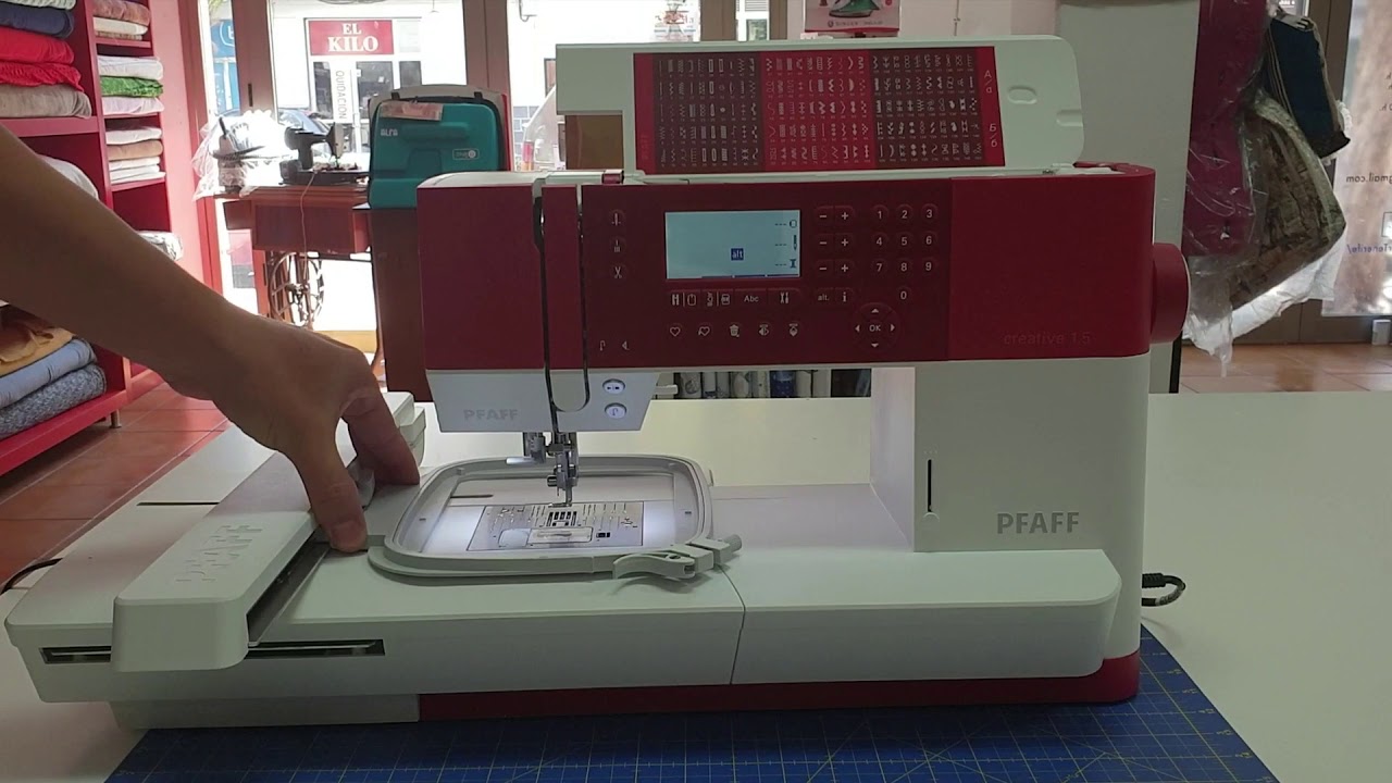 Bordando con pfaff creative 1.5