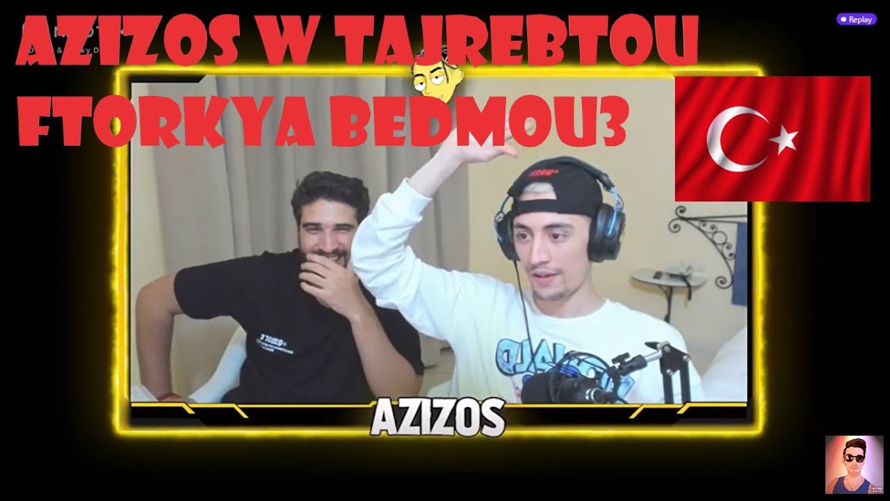 AZIZOS / عزيزوس يحكي علي تجربتو في تركيا برشا ضحك 😂😂