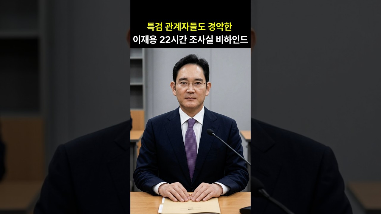 특검 관계자들도 경악한 이재용 회장의 22시간 조사실 비하인드