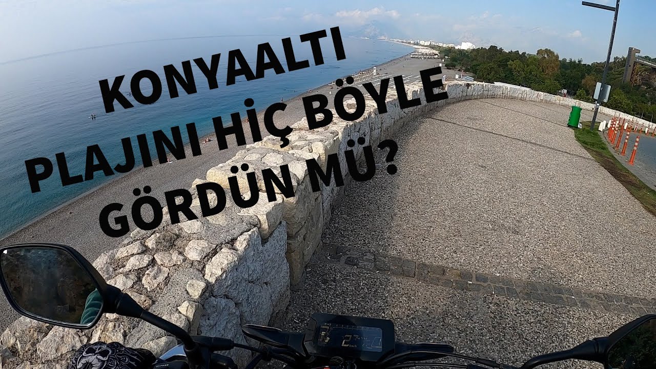 KONYAALTI PLAJINI HİÇ BÖYLE GÖRDÜN MÜ? HONDA CB 125R