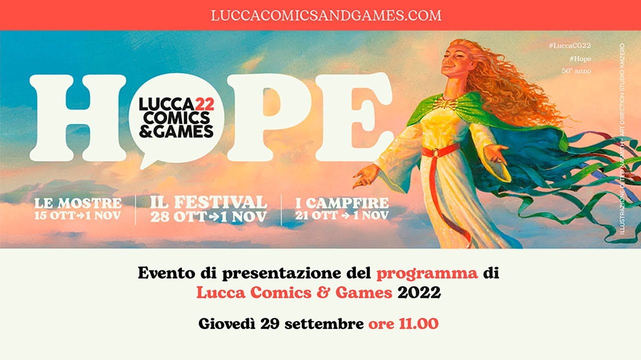 Evento di presentazione del programma di Lucca Comics & Games 2022