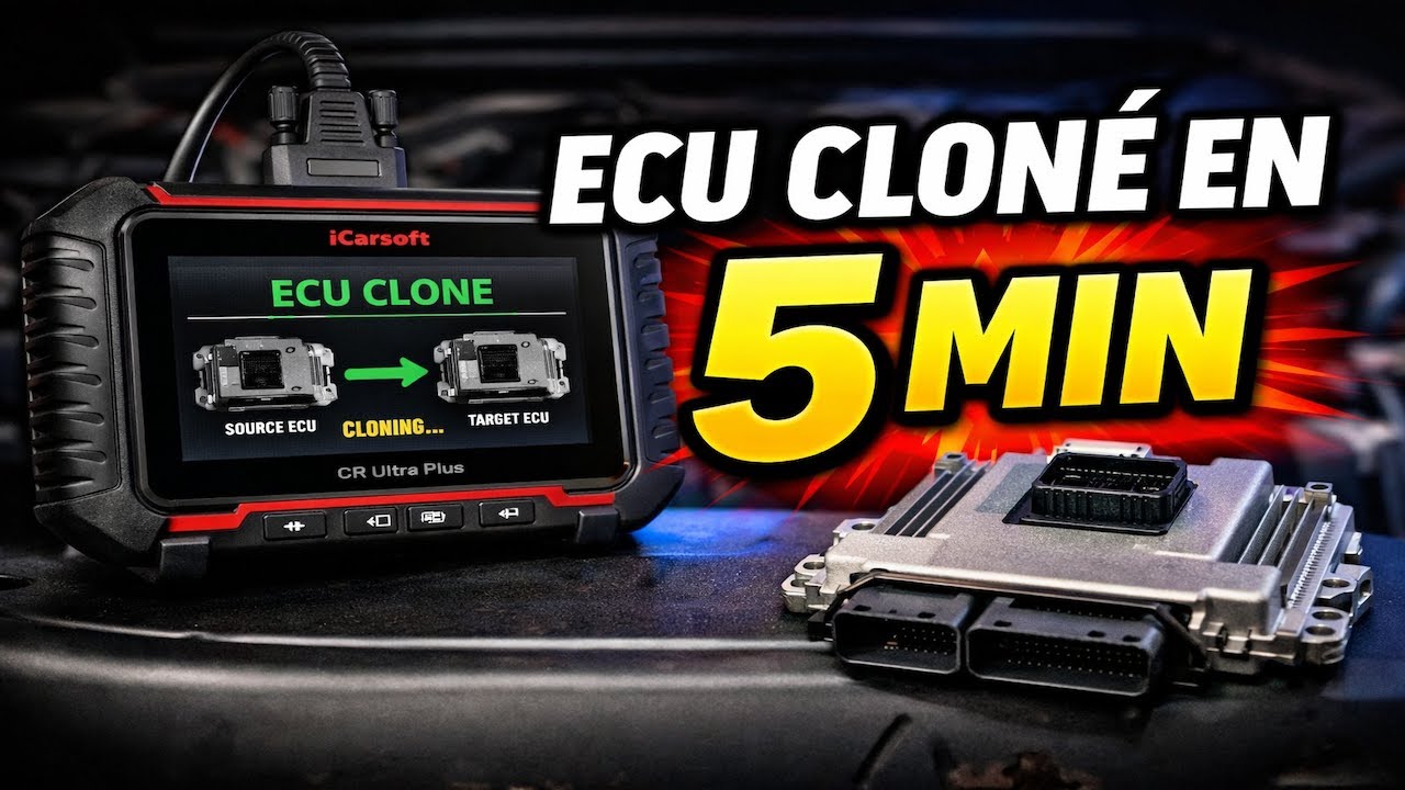 ECU Cloné en 5 minutes avec l’IM2000 Pro + iCarsoft CR Ultra Plus