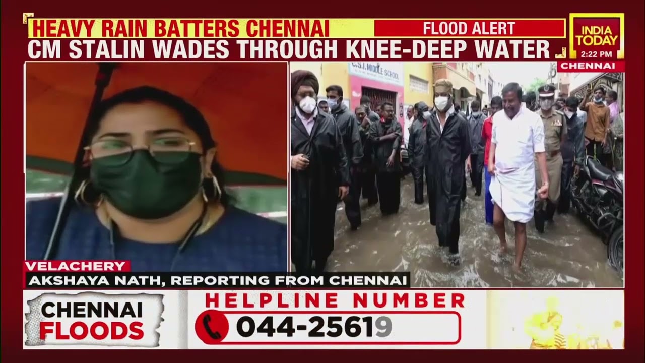 Heavy Rain Batters Chennai, Knee-Deep Water On Raods, Homes Flooded | India Today