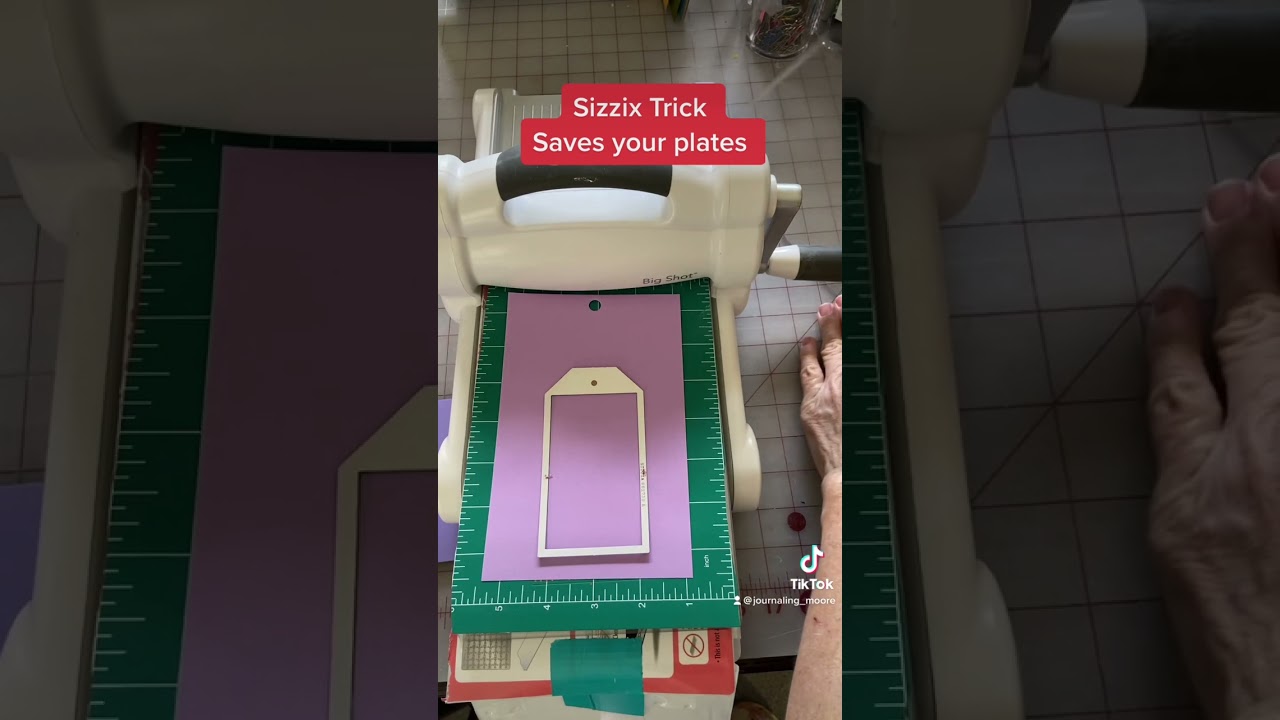 Sizzix Big shot hack …..This will save your plates