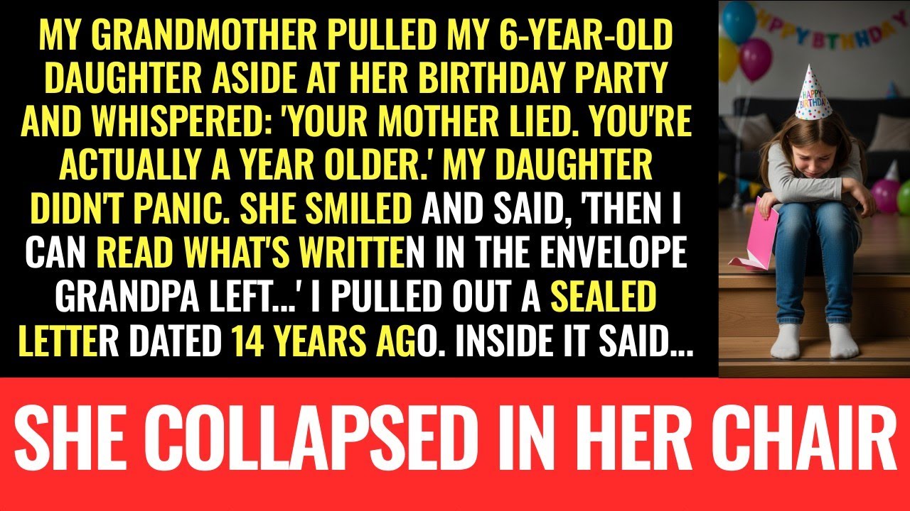 My grandmother WHISPERED to my 6-year-old 'YOUR MOM LIED' about her real birthday