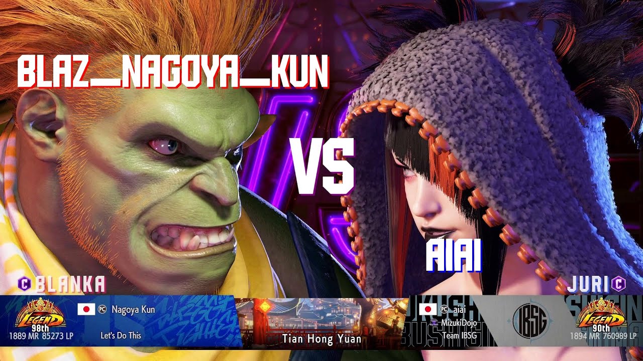 SF6 Blaz_Nagoya_Kun (Blanka Classic) Vs aiai (Juri Classic)