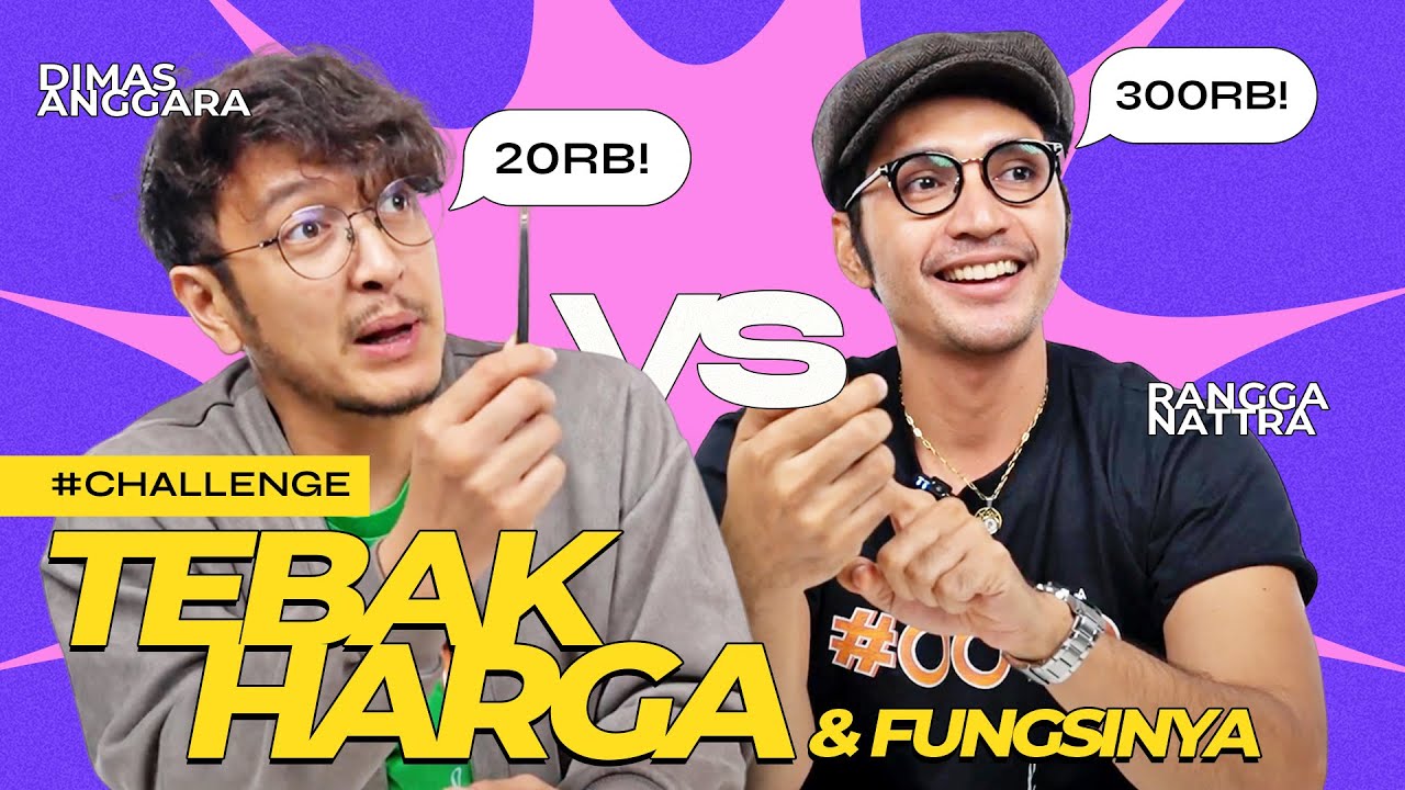 Challenge Dimas Anggara Vs Rangga Nattra Tebak Harga Beauty Products! Siapa yang Paling Hebat?