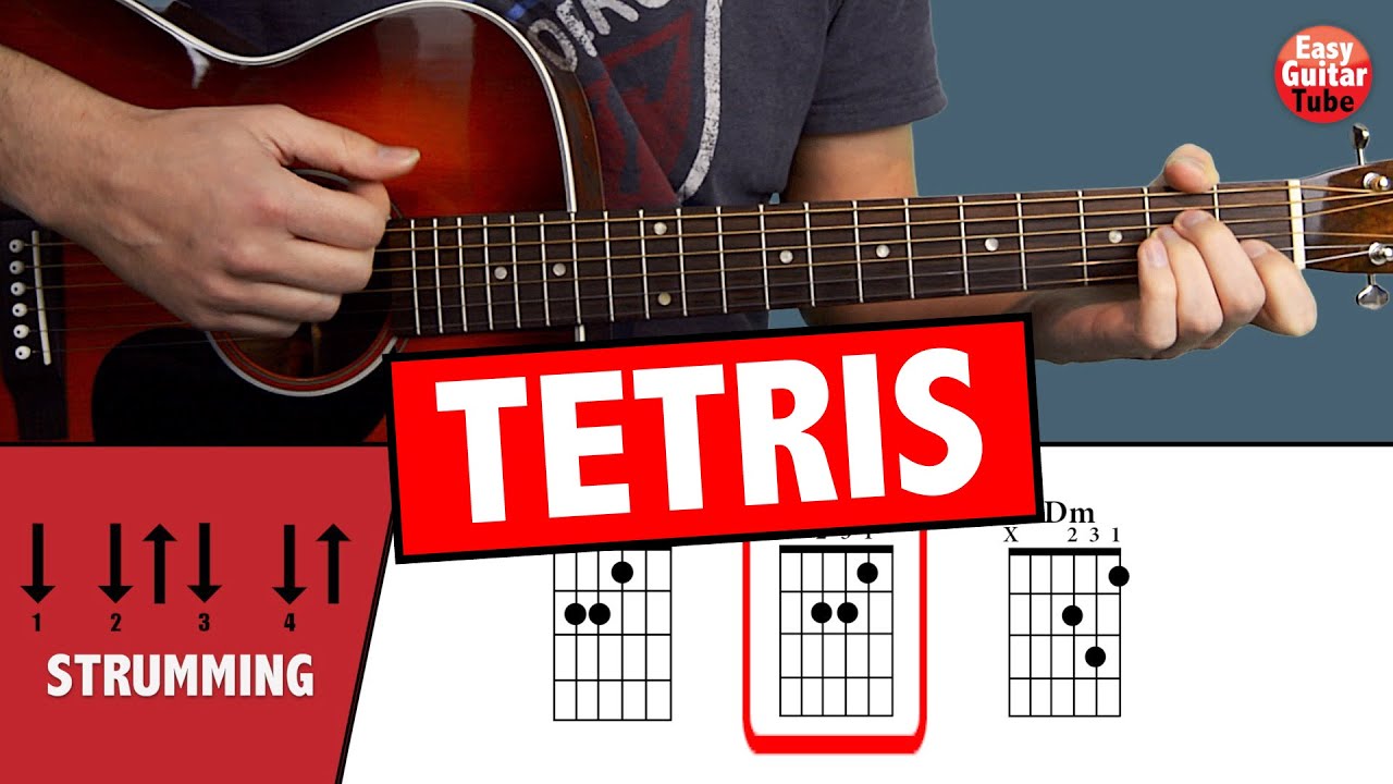 Tetris Guitar Tutorial (CHORDS)