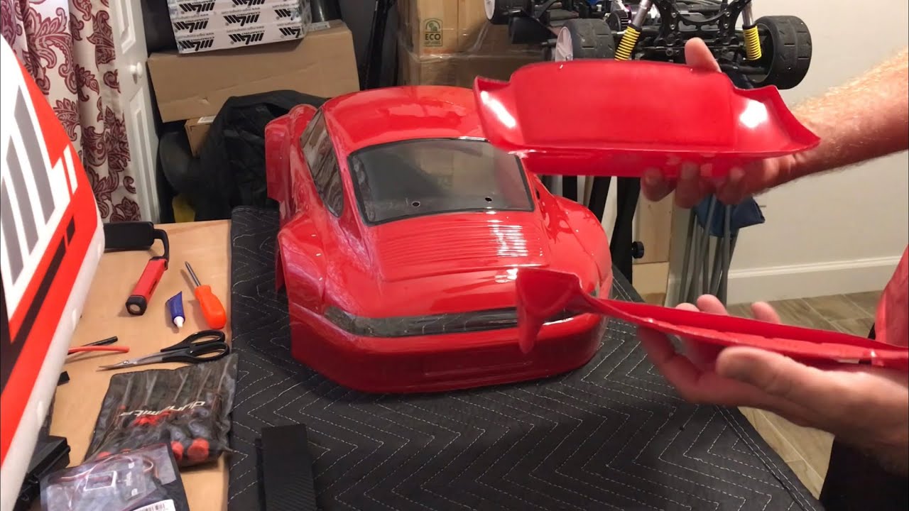 How to install Rear Wing 1/5 Rc Fg Porsche GT2 Body